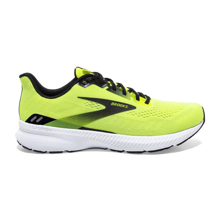 Brooks Launch 8 Light-Cushion Road Running Shoes - Men's - Nightlife/Black/White/GreenYellow (19382-